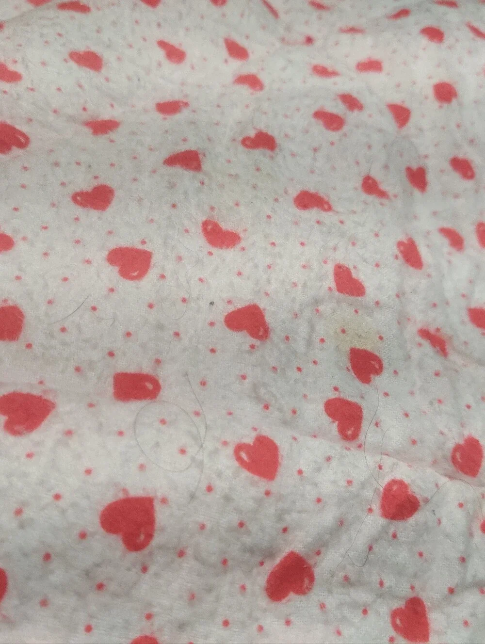 Vintage Handmade Red Polar Bear Baby Blanket Red Quilt Christmas Holiday Lace